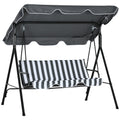 Balancelle de jardin - Acier 1,72 x 1,1 x 1,53 m